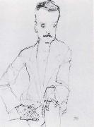 Egon Schiele Portrait of eduard kosmack oil painting artist